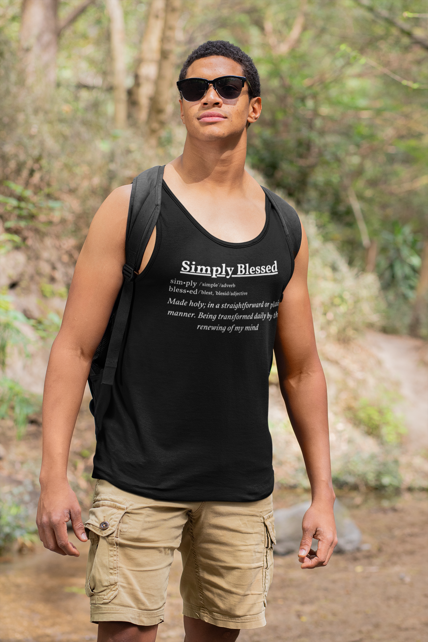 Simply Blessed Definition Men's Tank