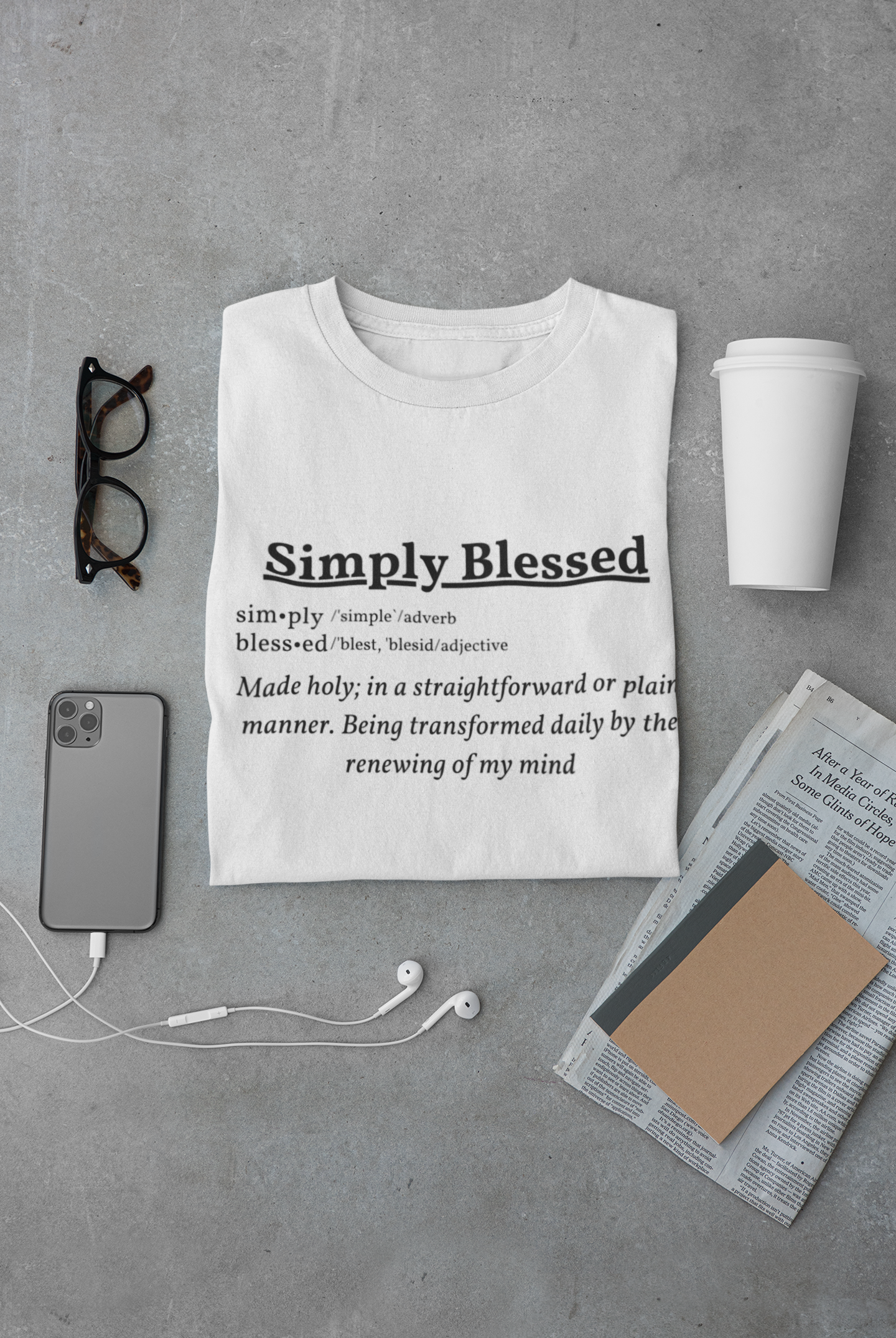 Simply Blessed Short Sleeve Definition Tee Unisex