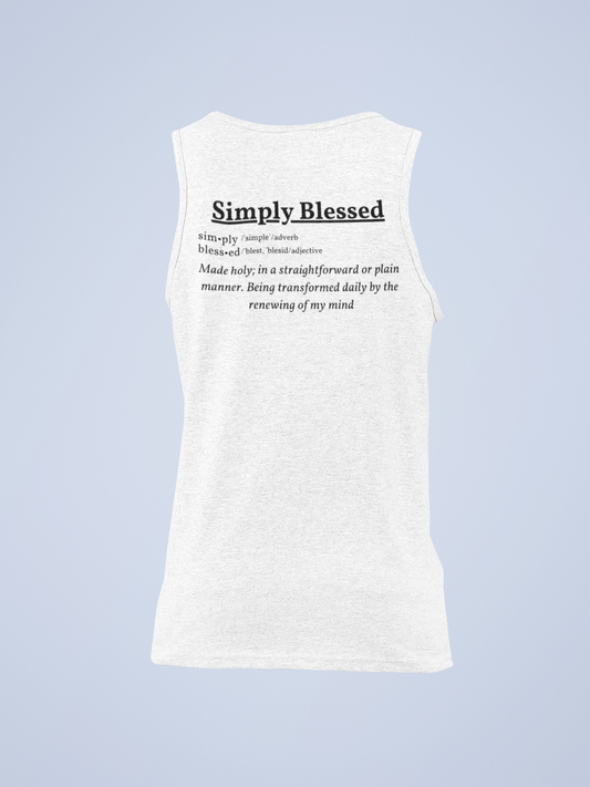 Simply Blessed Definition Men's Tank