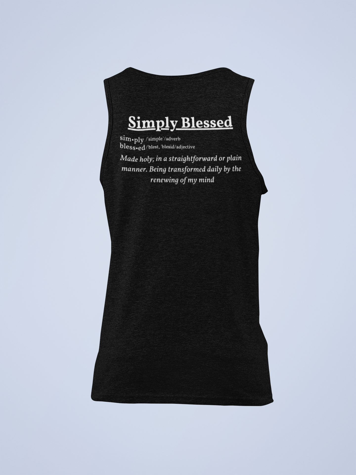 Simply Blessed Definition Men's Tank