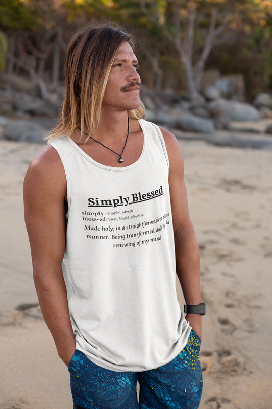 Simply Blessed Definition Men's Tank